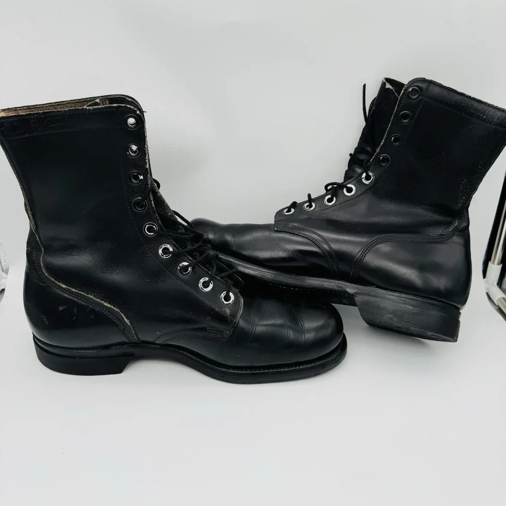VTG Brown Shoe Co Vietnam Era Combat Jump Boots Sz 11R BF Goodrich OCT 1966 USA
